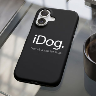 Grappige Tech Geek Hond Quote - iDog Blaffende Gag Case-Mate iPhone Case