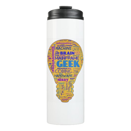 Grappige Tech Humor Geek - Coder Cadeau Thermosbeker (Voorkant)