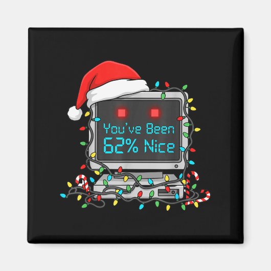 Grappige Tech Kerstmis Geek Ai Vakantie Humor Nerd Magneet (Voorkant)