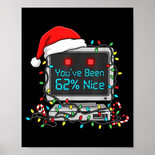 Grappige Tech Kerstmis Geek Ai Vakantie Humor Nerd Poster (Voorkant)
