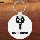 Grappige Tech Sleutelhanger - "404 Key Not Found"  (Voorkant)