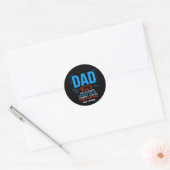 Grappige Tech Vader Probleemoplosser Energiebespar Ronde Sticker (Envelop)
