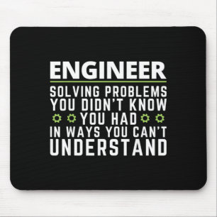 Grappige technicus sarcastische quote engineering muismat
