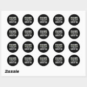 Grappige technicus sarcastische quote engineering  ronde sticker (Vel)