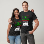 Grappige Technische Ondersteuning Badge Sarcasme K T-shirt (Unisex)