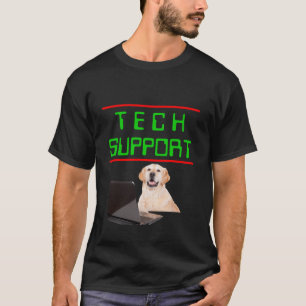 Grappige technische ondersteuningsbadge sarcastisc t-shirt