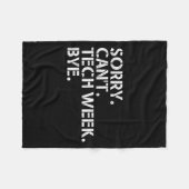 Grappige technische week offerte Sorry kan niet Te Fleece Deken (Voorkant (Horizontaal))