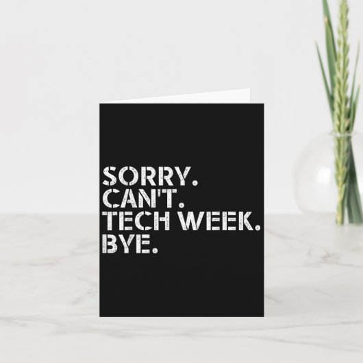 Grappige technische week offerte Sorry kan niet Te Kaart (Voorkant)