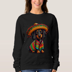 Grappige teckel Cinco de Mayo Schattigee Mexicaans Trui