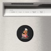 Grappige Teckel Hond Hotdog Sandwich Weenie Worst Magneet (Insitu (Vaatwasser))