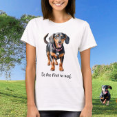 Grappige teckel hond humor t-shirt