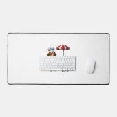 Grappige teckel hond weiner worst hotdog sandwich bureaumat (Keyboard & Muis)