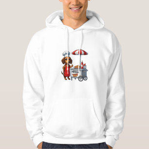 Grappige teckel hond weiner worst hotdog sandwich hoodie