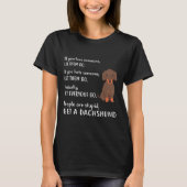 Grappige teckel kleding krijgen een teckel puppy h t-shirt (Voorkant)