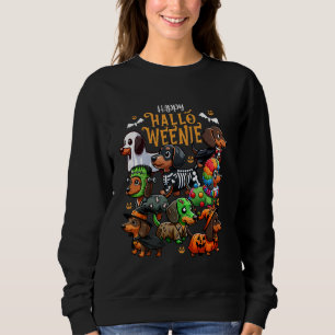 Grappige Teckel Weenie Doxie Halloween Kostuum Man Trui