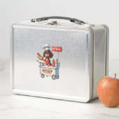 Grappige teckel worst hond Weenie hotdog sandwich (In situ)