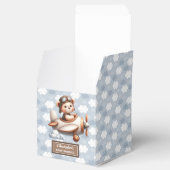 Grappige Teddy Bear Pilot Boy Baby Favoriet Box Bedankdoosjes (Geopend)