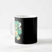 Grappige Teddy Bear Pot Leaf Weed Roken Koffiemok (Voorkant links)