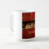 Grappige teddybeer koffiemok (Voorkant links)