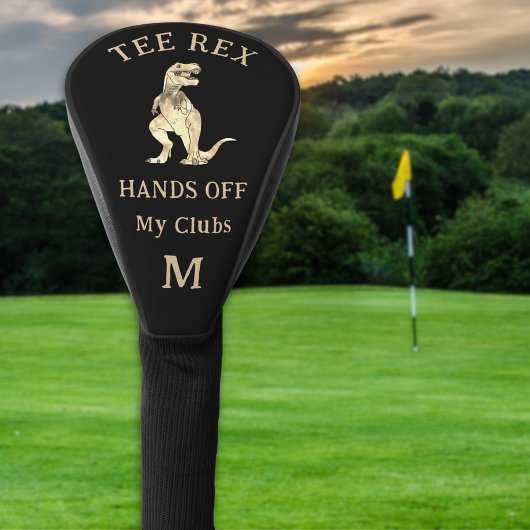 Grappige Tee Rex Dinosaur Grappen Custom Monogram Golfheadcover