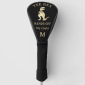 Grappige Tee Rex Dinosaur Grappen Custom Monogram Golfheadcover (Voorkant)