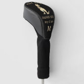 Grappige Tee Rex Dinosaur Grappen Custom Monogram Golfheadcover (Schuin)