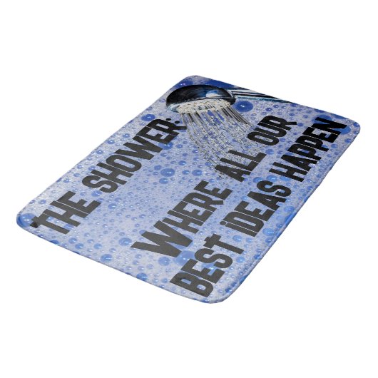 Grappige Teen Shower Al onze beste ideeën gebeuren Badmat (Gekanteld)