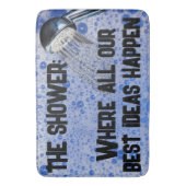 Grappige Teen Shower Al onze beste ideeën gebeuren Badmat (Voorkant Verticaal)