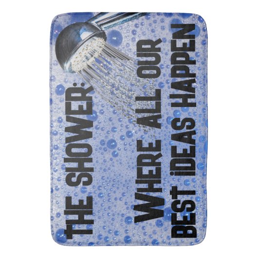 Grappige Teen Shower Al onze beste ideeën gebeuren Badmat (Voorkant Verticaal)