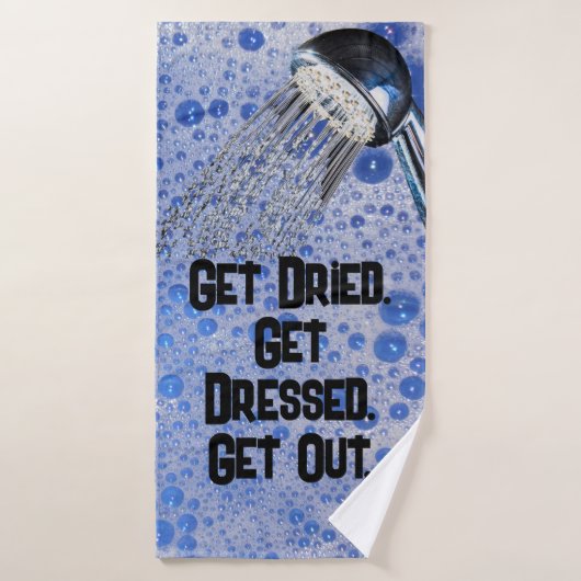 Grappige Teenage Boy Badkamer Decor Quote Badhanddoek (Badhanddoek)
