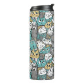 Grappige Tekenfilmkatten Thermosbeker (Gedraaid links)