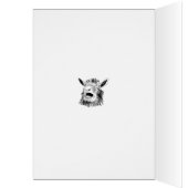 Grappige Tekening van een Schoppende Geit (Binnen (Links))