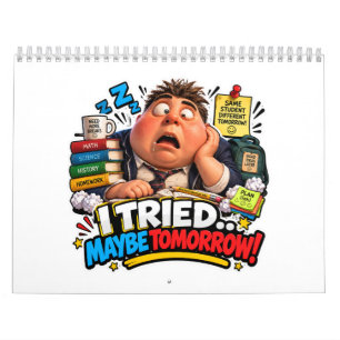 Grappige Tekens Terug naar School Ballon Kalender