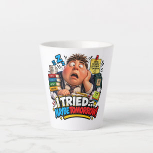 Grappige Tekens Terug naar School Ballon Latte Mok