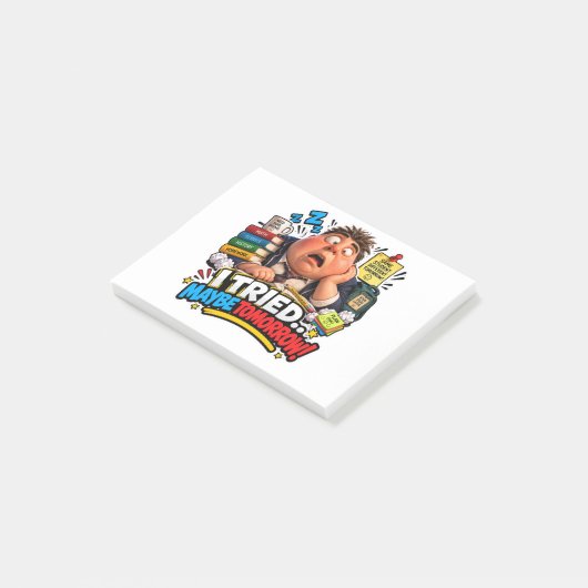 Grappige Tekens Terug naar School Ballon Post-it® Notes (Schuin)