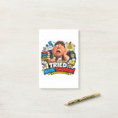 Grappige Tekens Terug naar School Ballon Post-it® Notes (Op bureau)