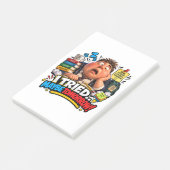 Grappige Tekens Terug naar School Ballon Post-it® Notes (Schuin)