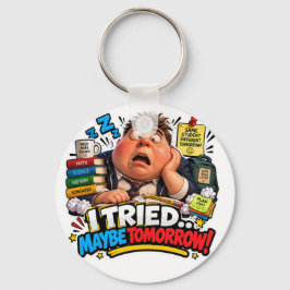 Grappige Tekens Terug naar School Ballon Sleutelhanger