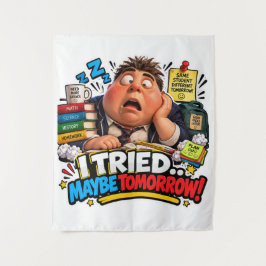 Grappige Tekens Terug naar School Ballon Wandkleed