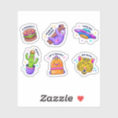 Grappige tekensticker set sticker (Vel)
