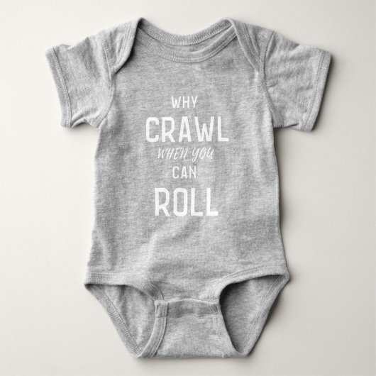Grappige tekst Bodysuit of Tshirt voor Baby (Voorkant)