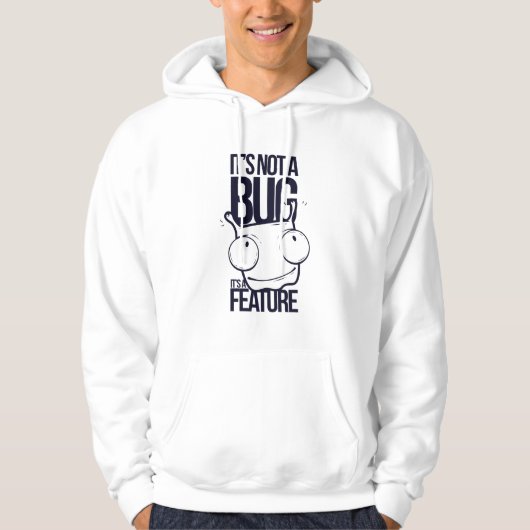 Grappige tekst ontwerp cartoon hoodie (Voorkant)