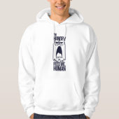 Grappige tekst ontwerp cartoon hoodie (Voorkant)