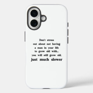 Grappige tekst over vrouwen en mannen. iPhone 16 hoesje