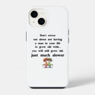 Grappige tekst over vrouwen en mannen iPhone 14 hoesje