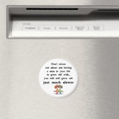 Grappige tekst over vrouwen en mannen magneet (Insitu (Vaatwasser))