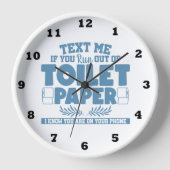 Grappige tekst telefoon toilet papier woord kunst  (Voorkant)