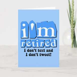 Grappige tekst tweet pensioen kaart