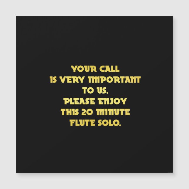 Grappige Telefoon Klantenservice Grap (Voorkant)