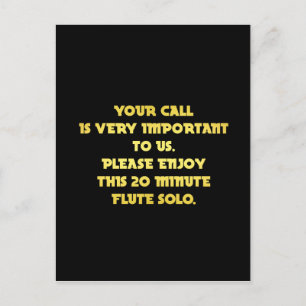 Grappige telefoon klantenservice grap briefkaart